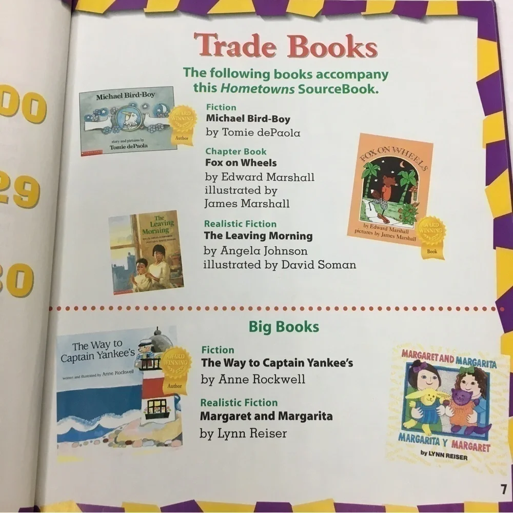 VINTAGE 1996 Book Hometowns Scholastic Classroom Homeschooling Reading School